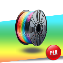 Filament PLA 1.75mm RAINBOW 1 kg 24inks