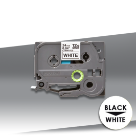 Taśma Brother TZe-251 BLACK on WHITE Oryginalna 24mm